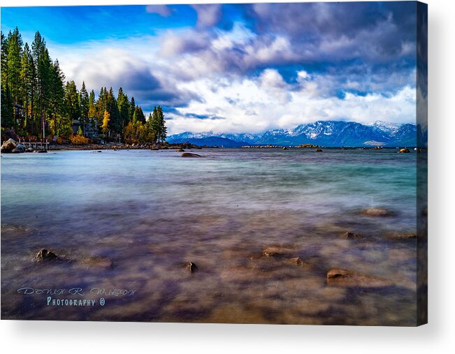 Landscape Acrylic Print featuring the photograph Cave Rock, Lake Tahoe by Devin Wilson