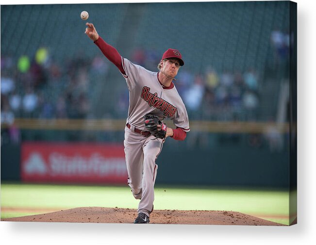 Baseball Pitcher Acrylic Print featuring the photograph Chase Anderson by Dustin Bradford