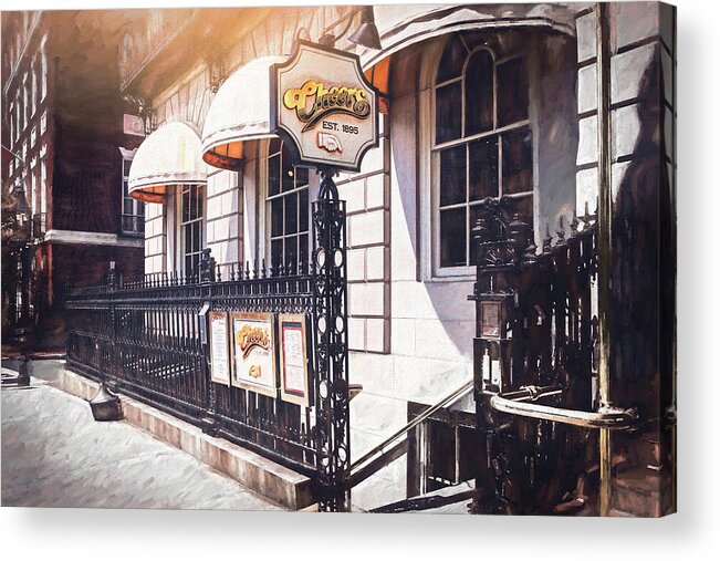 Boston Acrylic Print featuring the photograph Cheers Bar Beacon Hill Boston by Carol Japp