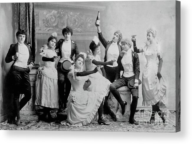 Prohibition Acrylic Print featuring the photograph Cheers Ladies by Jon Neidert