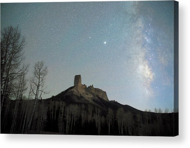 Colorado Acrylic Print featuring the photograph Chimney Rock by Ivan Franklin