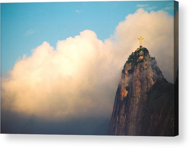 Brazil Acrylic Print featuring the photograph Christ The Redeemer by Claude Taylor