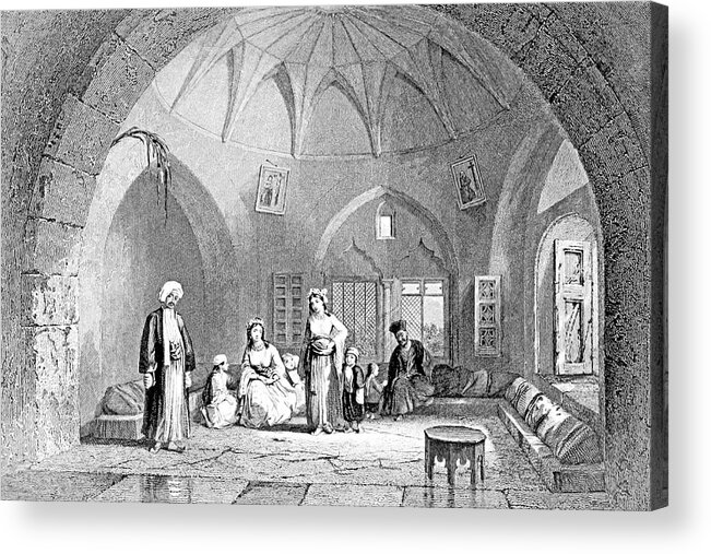 Christian Acrylic Print featuring the photograph Christian Family in 1847 by Munir Alawi