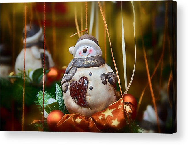 Christmas Ornament Acrylic Print featuring the photograph Christmas feeling by Alessandro Giorgi Art Photography