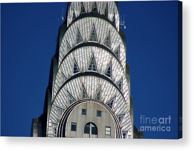 New York Acrylic Print featuring the photograph Chrysler Building by Wilko van de Kamp Fine Photo Art