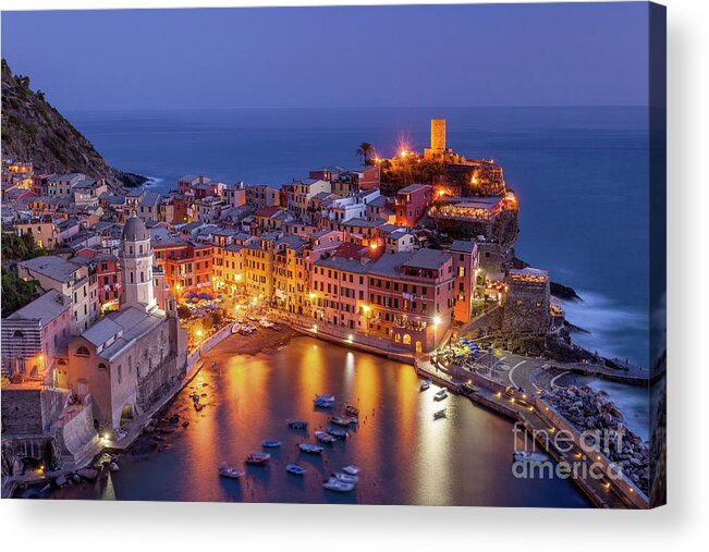 Vernazza Acrylic Print featuring the photograph Cinque Terre - Vernazza by Brian Jannsen
