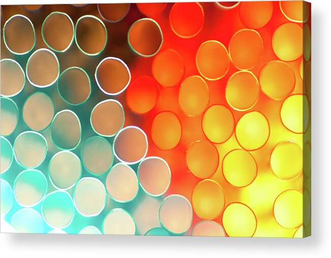 Circles Acrylic Print featuring the photograph Circular Abstract by Rich S