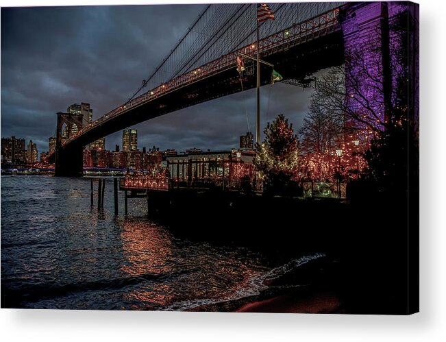 New York City Acrylic Print featuring the photograph City Lights by Regina Muscarella