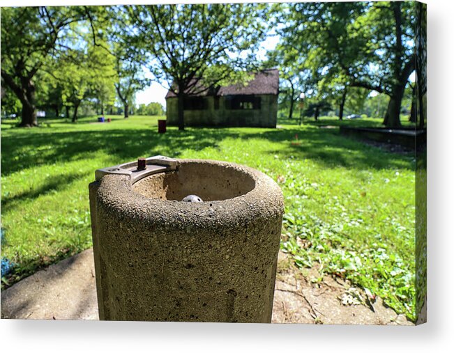 Garden Acrylic Print featuring the photograph Classic Chicago Park Water Fountain by Britten Adams