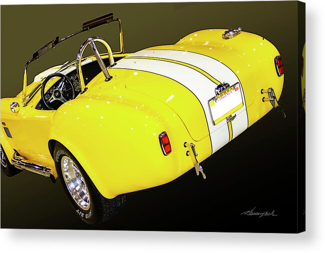 Color Acrylic Print featuring the photograph Classic Cobra -2 by Alan Hausenflock