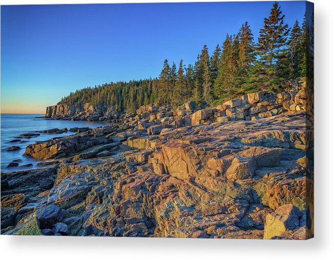 Mount Desert Island Acrylic Print featuring the photograph Clear Morning in Acadia by Rick Berk