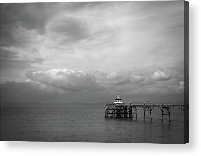 Britain Acrylic Print featuring the photograph Clevedon Pier by Seeables Visual Arts