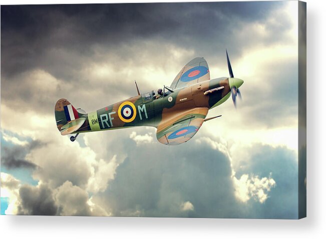 Aircraft Acrylic Print featuring the photograph Climbing Out by Martyn Boyd