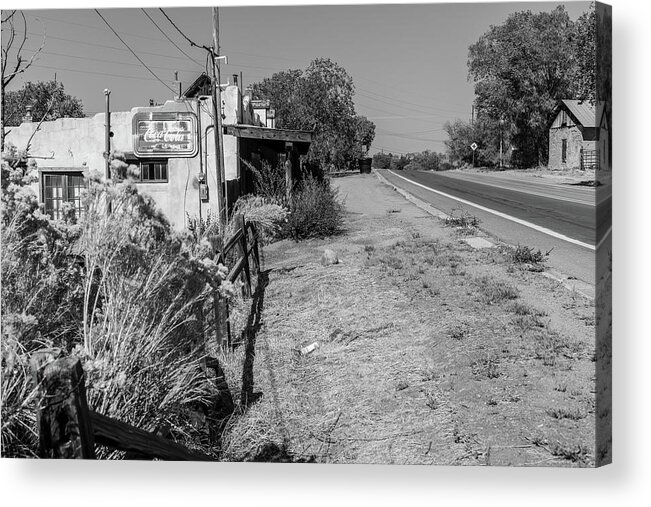 American Southwest Acrylic Print featuring the photograph Coke sign on side of the road NM by John McGraw