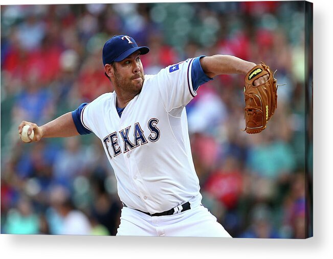 Three Quarter Length Acrylic Print featuring the photograph Colby Lewis by Sarah Crabill
