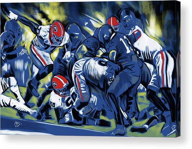 Cold Victory Acrylic Print featuring the painting Cold Victory by John Gholson