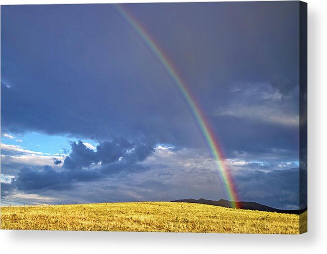 Rainbow Acrylic Print featuring the photograph Colorado Rainbow by Bob Falcone