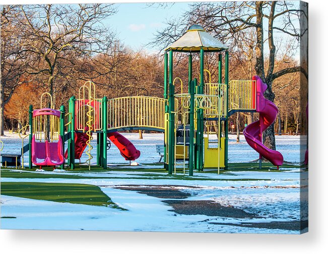 Colorful Acrylic Print featuring the photograph Colorful Playground by Cathy Kovarik