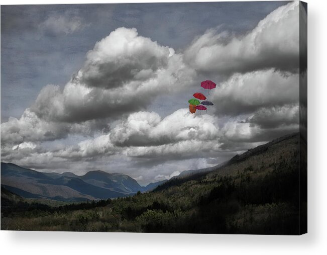 White Acrylic Print featuring the photograph Colors Above the Notch by Wayne King
