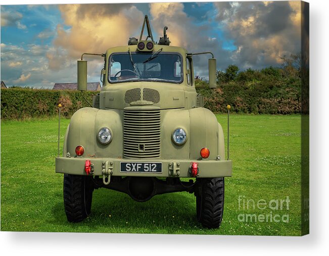 Commer Acrylic Print featuring the photograph Commer Military Truck 1957 by Adrian Evans