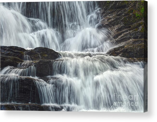 Conasauga Falls Acrylic Print featuring the photograph Conasauga Waterfall 6 by Phil Perkins