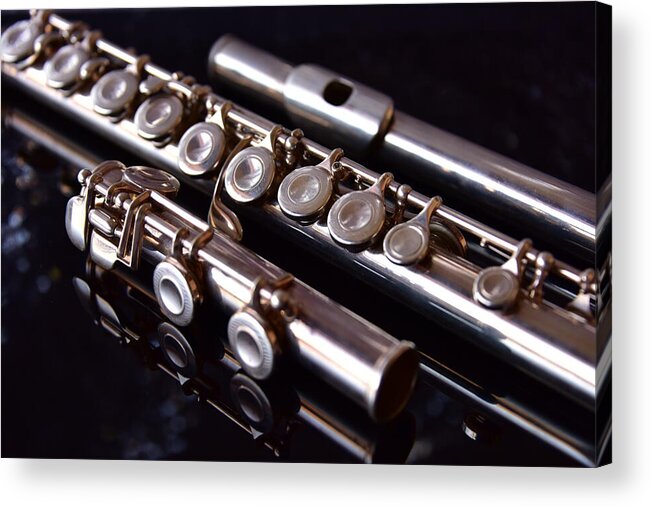 Concert Flute Acrylic Print featuring the photograph Concert Flute by Neil R Finlay