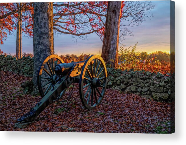 Sunrise Acrylic Print featuring the photograph Gettysburg Sunrise by Rod Best