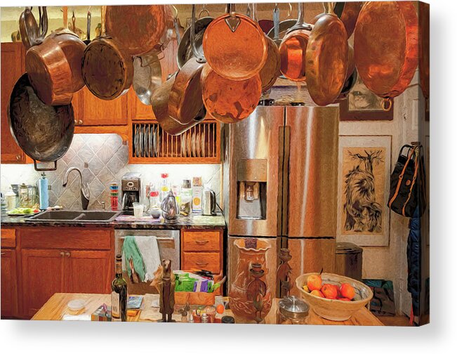 Lake Reflection Acrylic Print featuring the photograph Copper Kitchen by Tom Singleton