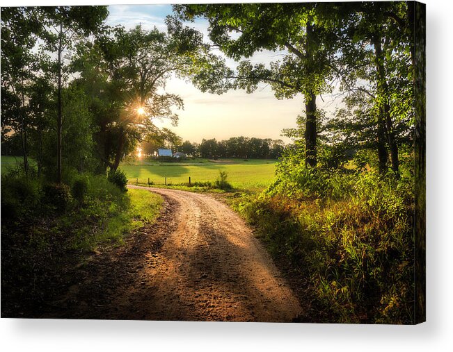 Country Acrylic Print featuring the photograph Country Roads, Take Me Home by Owen Weber