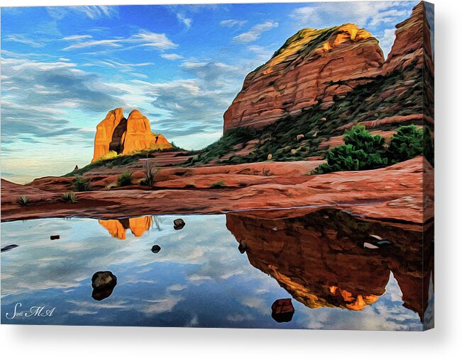 Red Rocks Acrylic Print featuring the photograph Cowpie 07-081 by Scott McAllister