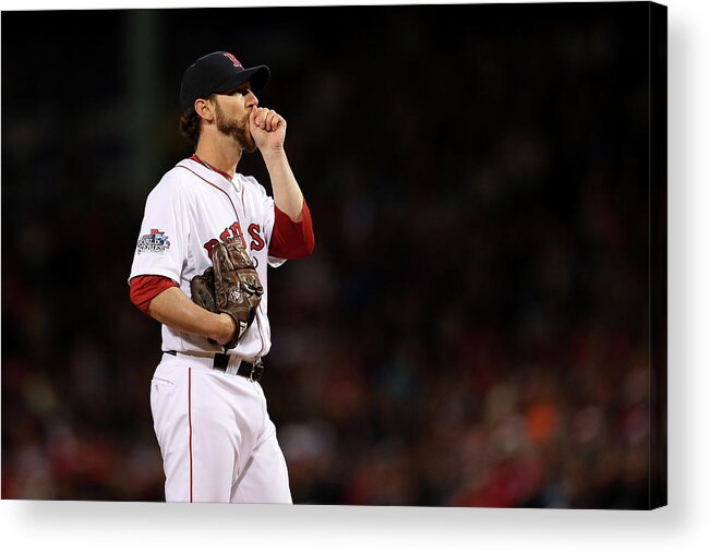 Game Two Acrylic Print featuring the photograph Craig Breslow by Rob Carr