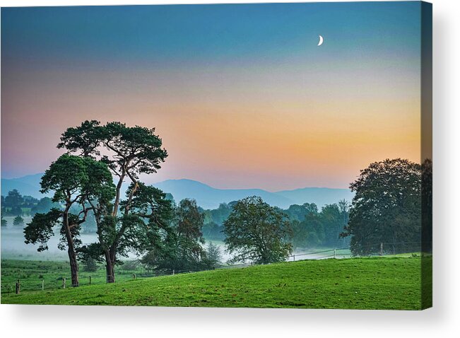 Moon Acrylic Print featuring the photograph Crescent Moon by Rob Hemphill