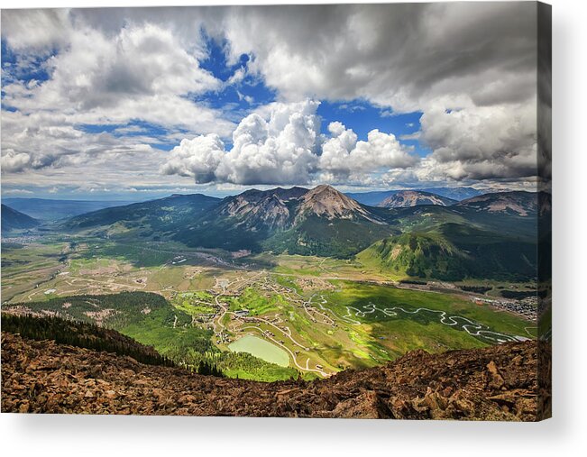 Colorado Acrylic Print featuring the photograph Crested Butte Clouds by Darren White