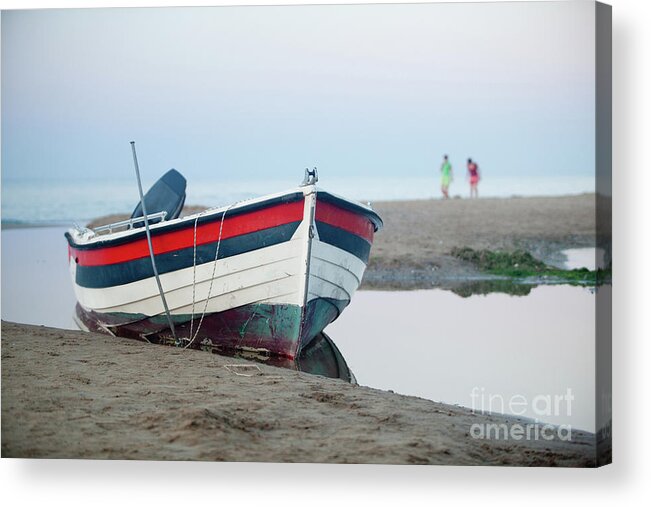 Crete Acrylic Print featuring the photograph Crete - Fishing Boat II by Rich S