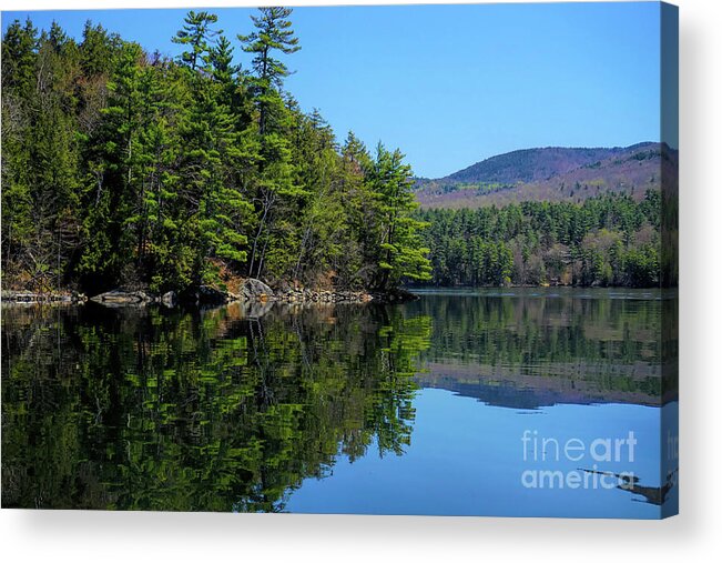 Lake Acrylic Print featuring the photograph Crystal Clear Newfound Lake by Xine Segalas