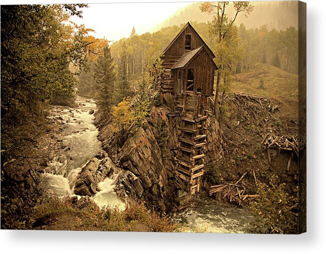Colorado Acrylic Print featuring the photograph Crystal Mill by Bob Falcone