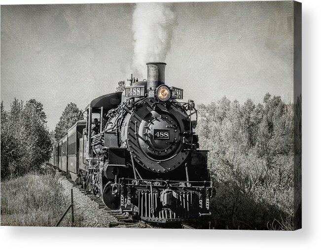 Chama Acrylic Print featuring the photograph Cumbres and Toltec Narrow Gauge Train by Debra Martz