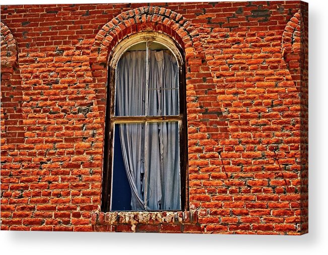 Activity Acrylic Print featuring the photograph Curtains From The Past by David Desautel
