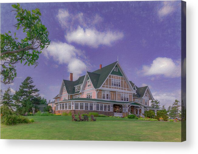 Prince Edward Island Acrylic Print featuring the photograph Dalvay-By-The-Sea Summer, Painterly by Marcy Wielfaert