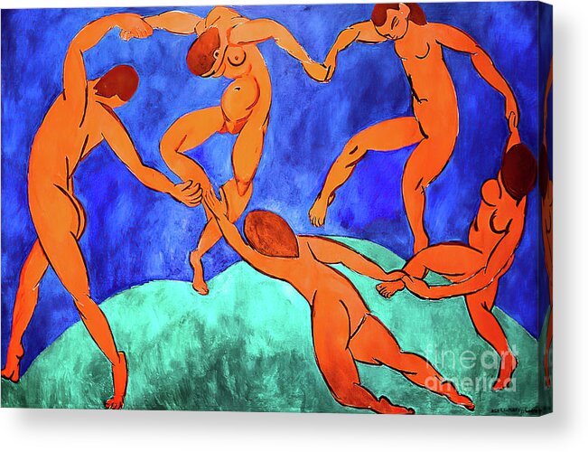 tent kalligrafie zo veel Dance II by Henri Matisse 1910 Acrylic Print by Henri Matisse - Pixels