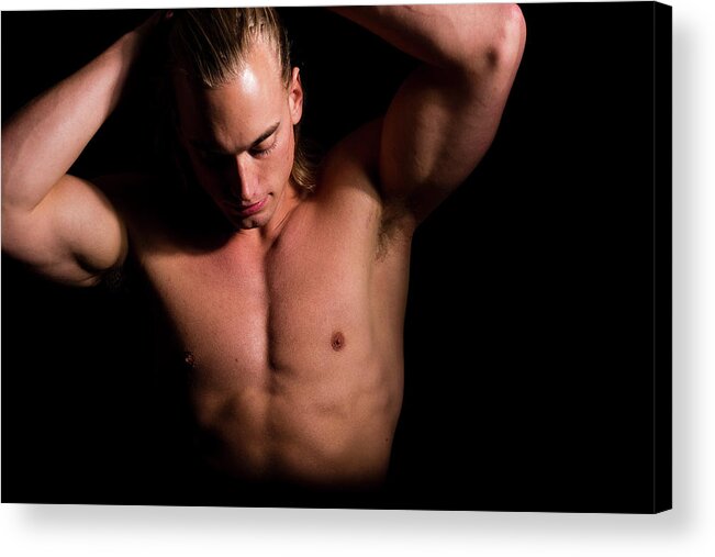 Dave Acrylic Print featuring the photograph Dave Bodybuilder by Jim Whitley