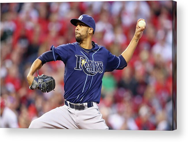 Great American Ball Park Acrylic Print featuring the photograph David Price by Andy Lyons