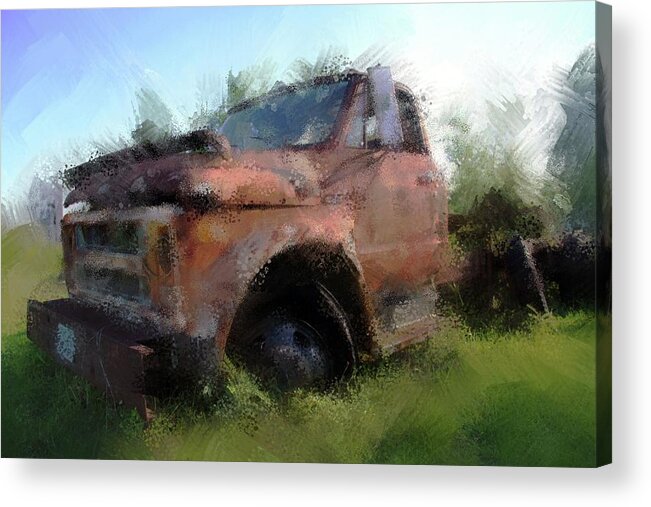 Chevy Acrylic Print featuring the photograph Deen's Truck by Russell Owens