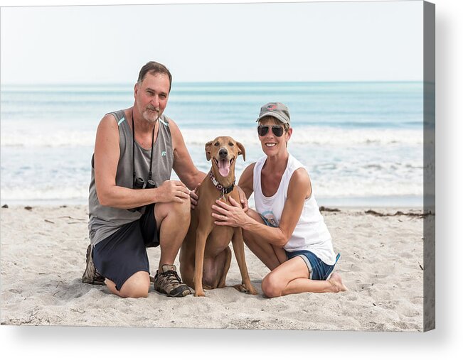 Atlantic Acrylic Print featuring the photograph Delbert Kathy and Gia by Norman Peay