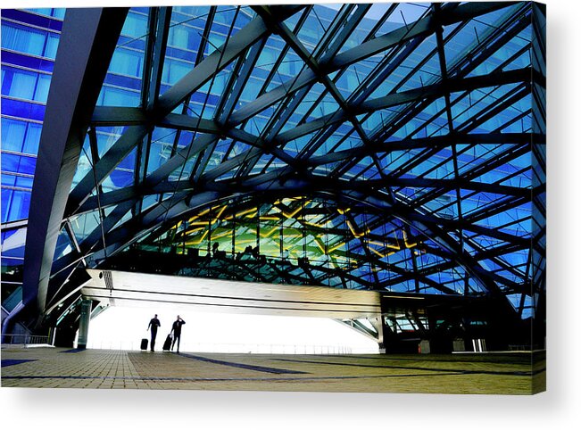 Airport Acrylic Print featuring the photograph Denver Travelers by Rick Wilking