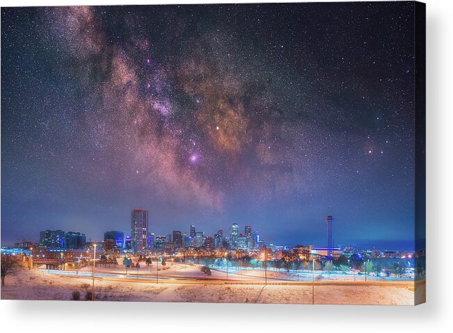 Denver Acrylic Print featuring the photograph Denver's Heavens by Darren White