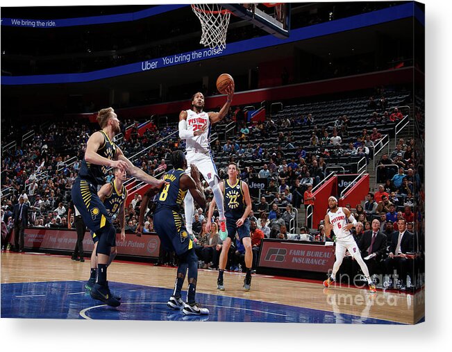 Derrick Rose Acrylic Print featuring the photograph Derrick Rose by Brian Sevald