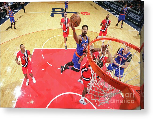 Nba Pro Basketball Acrylic Print featuring the photograph Derrick Rose by Ned Dishman
