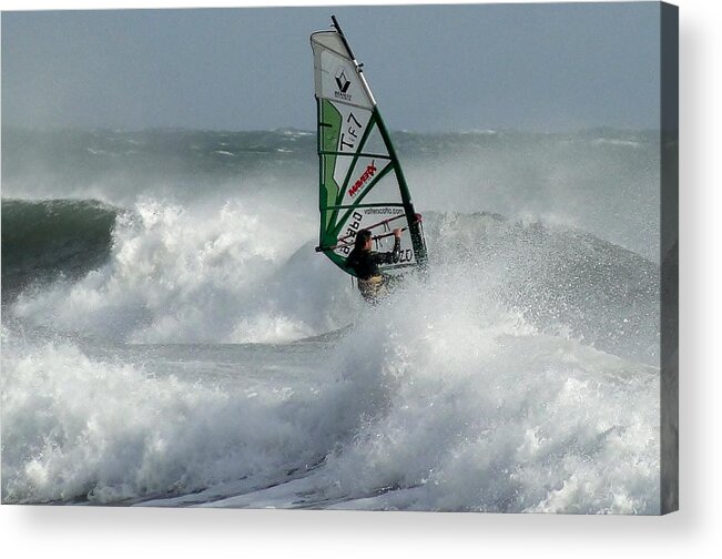Windsurf Acrylic Print featuring the photograph Diano Marina. Dicembre 2011 #1 by Marco Cattaruzzi