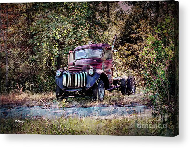 Trucks Acrylic Print featuring the mixed media Disavowed 1 by DB Hayes